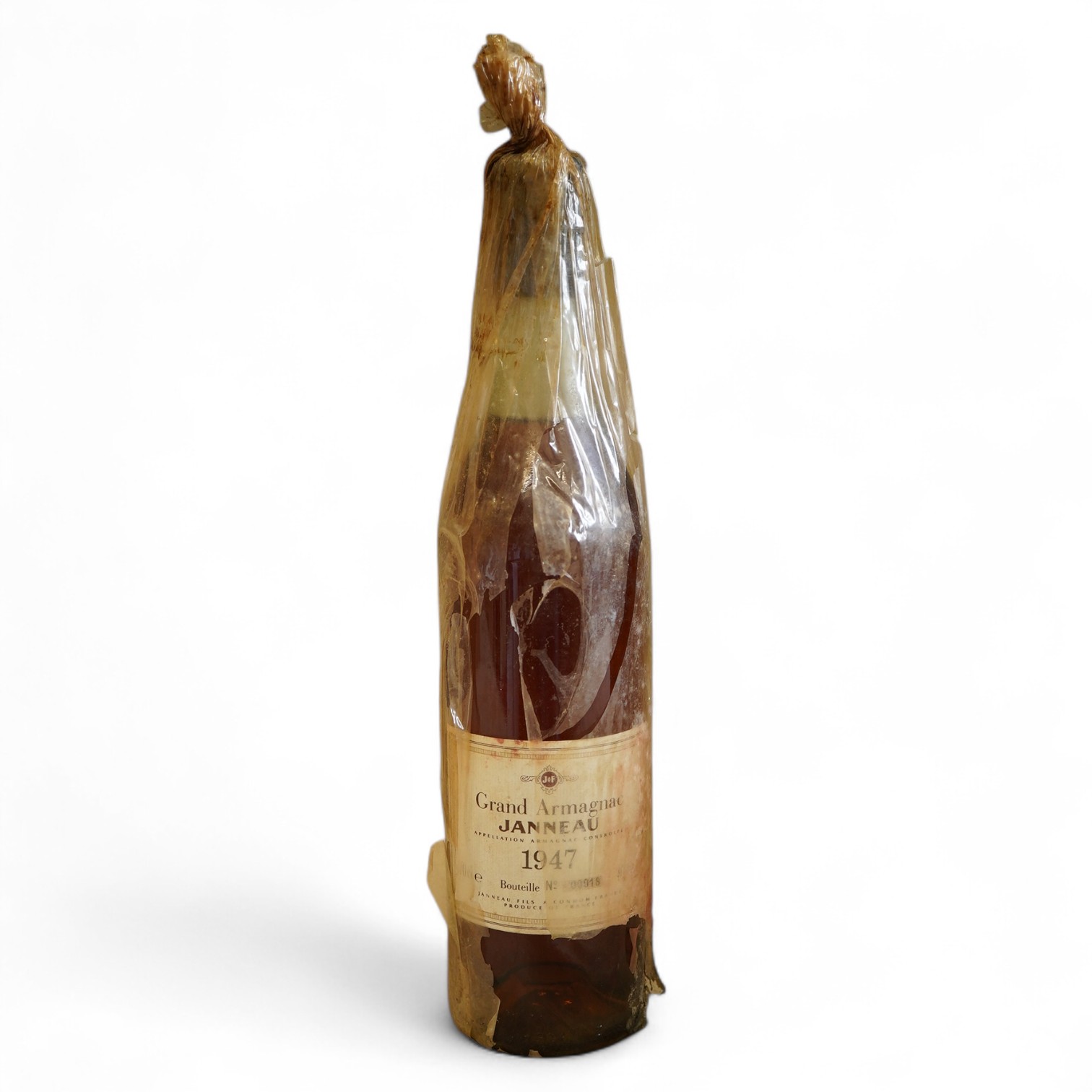 One bottle of 1947 Janneau Grand Armagnac.